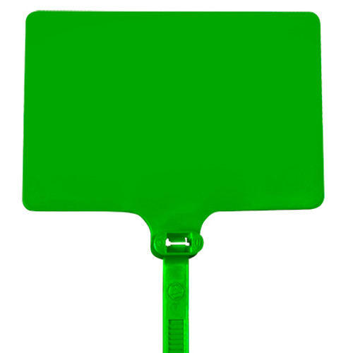 6" 120# Green Identification Cable Ties (Case of 100)