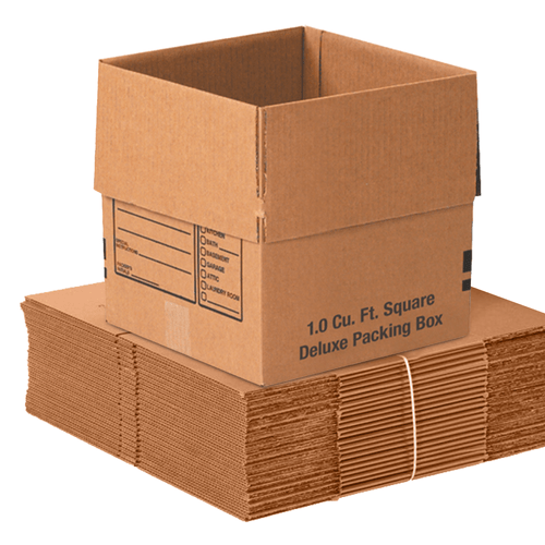 12"L x 12"W x 12"H Pre-printed Deluxe Packing Corrugated Box, 25-Pack