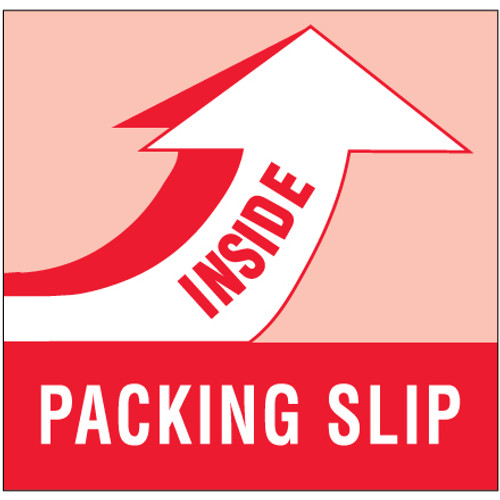 4 x 4" - "Packing Slip Inside" Labels (Roll of 500)