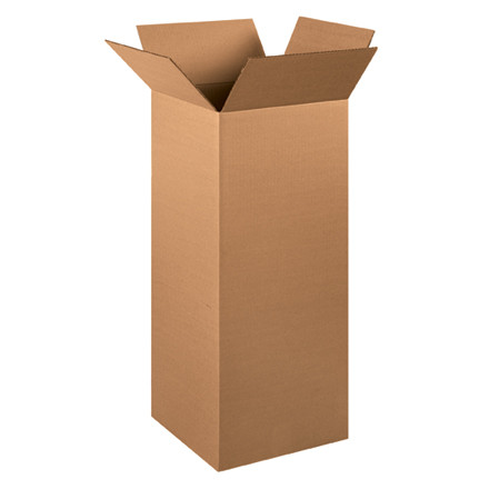12"L x 12"W x 30"H Tall Corrugated Box, 15-Pack