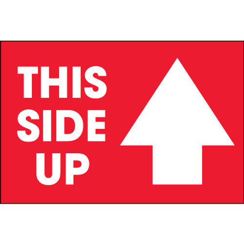 2 x 3" - "This Side Up" Arrow Labels (Roll of 500)