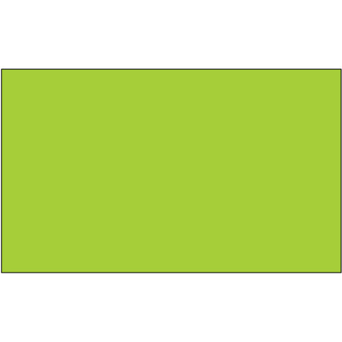 3 x 5" - Fluorescent Green Removable Rectangle Labels (Roll of 500)