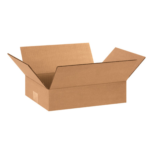 12 x 8 x 3" Flat Corrugated Boxes (Bundle of 25)