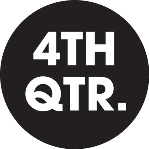 2" Circle - "4TH QTR." (Black) Quarter Labels (Roll of 500)