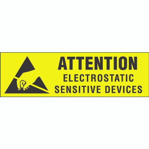 3/8 x 1 1/4" - "Electrostatic Sensitive Devices" Labels (Roll of 500)
