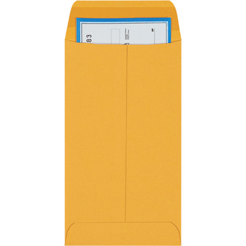 3 3/8 x 6" Kraft Gummed Envelopes (Case of 5000)