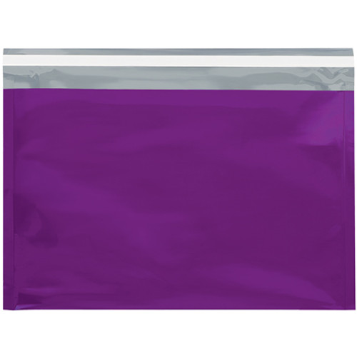 9 1/2 x 12 3/4" Purple Metallic Glamour Mailers (Case of 250)