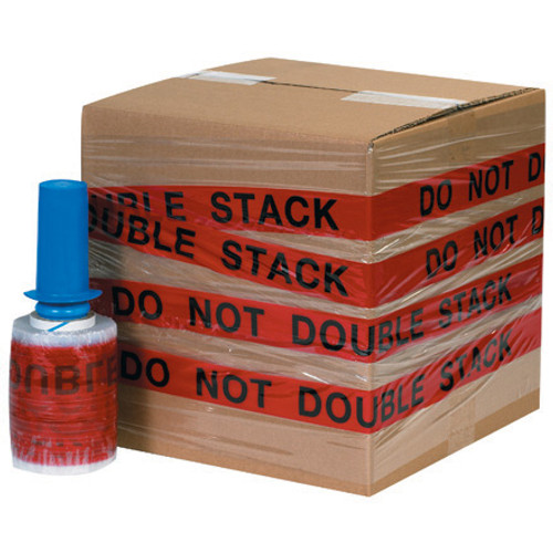 5" x 80 Gauge x 500' "DO NOT DOUBLE STACK" Goodwrappers Identi-Wrap (Case of 6)