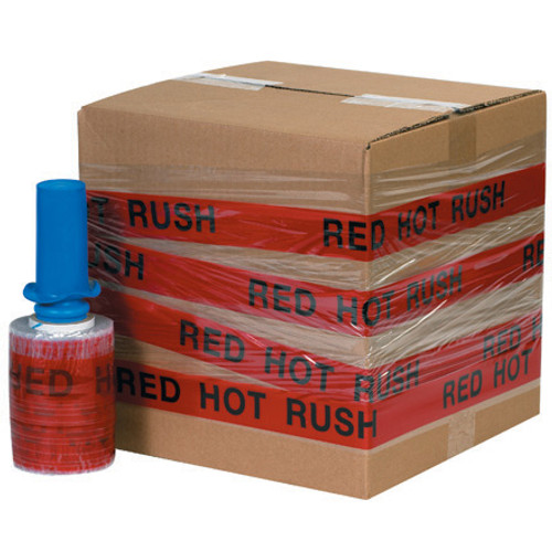 5" x 80 Gauge x 500' "RED HOT RUSH" Goodwrappers Identi-Wrap (Case of 6)