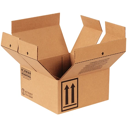 9 7/16 x 9 7/16 x 5" 4 - 1 Quart Haz Mat Boxes (Bundle of 25)