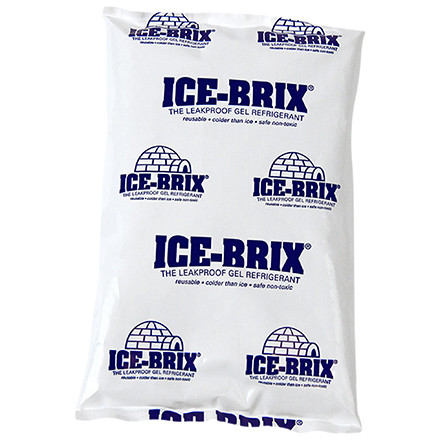 5 x 2 3/4 x 3/4" - 3 oz. Ice-Brix Cold Packs (Case of 96)