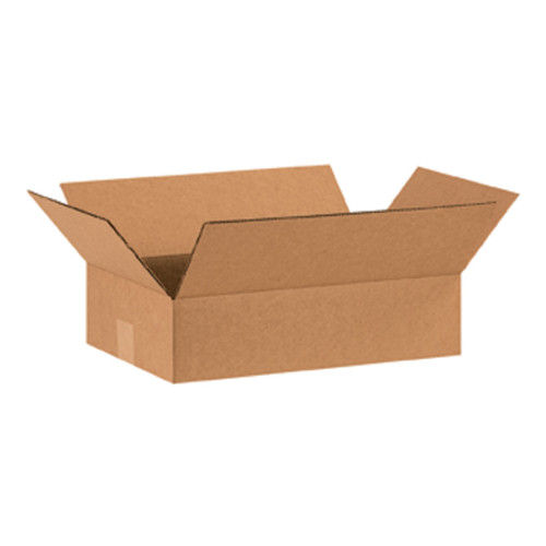 15 x 10 x 4" Flat Corrugated Boxes (Bundle of 25)