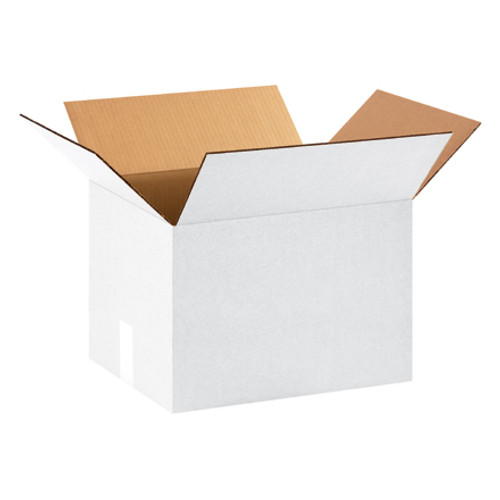 15 x 12 x 10" White Corrugated Boxes (Bundle of 25)