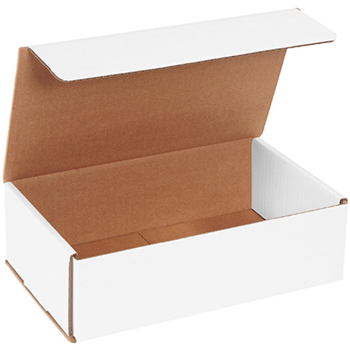 10 x 6 x 3" White Corrugated Mailers (Bundle of 50)