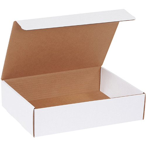 12 1/8 x 9 1/4 x 3" White Literature Mailers (Bundle of 50)