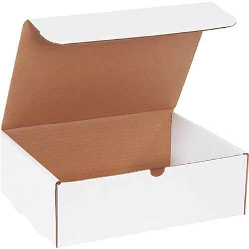 12 1/8 x 9 1/4 x 4" White Literature Mailers (Bundle of 50)