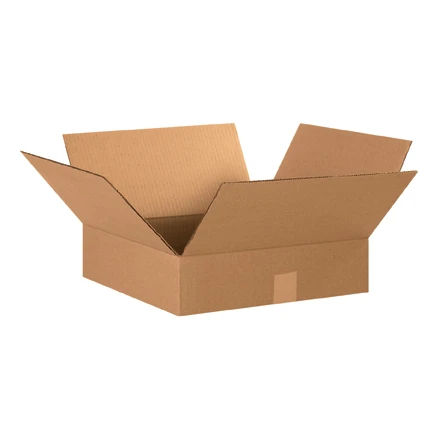 15 x 15 x 4" Flat Corrugated Boxes (Bundle of 25)