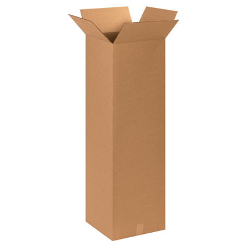 15 x 15 x 48" Tall Corrugated Boxes (Bundle of 10)