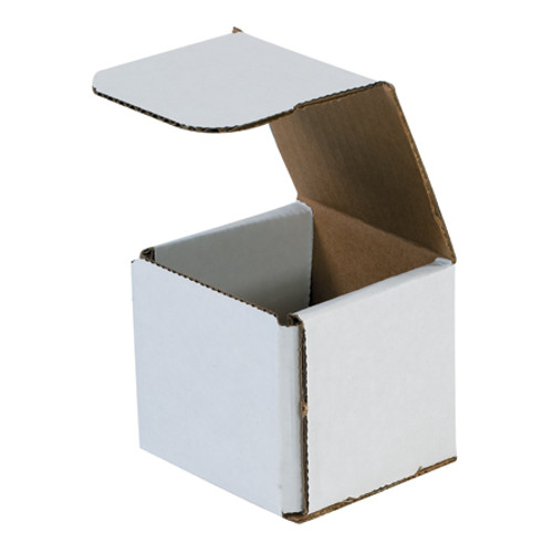 3 x 3 x 3" White Corrugated Mailers (Bundle of 50)