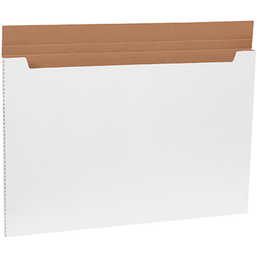 36 x 24 x 1" White Jumbo Fold-Over Mailers (Bundle of 20)