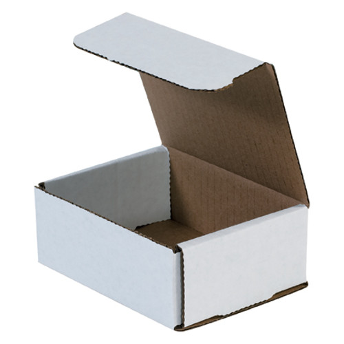 5 x 4 x 2" White Corrugated Mailers (Bundle of 50)