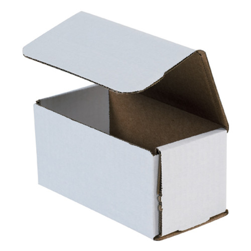 6 x 3 x 3" White Corrugated Mailers (Bundle of 50)