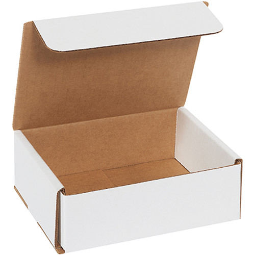 6 x 5 x 2" White Corrugated Mailers (Bundle of 50)