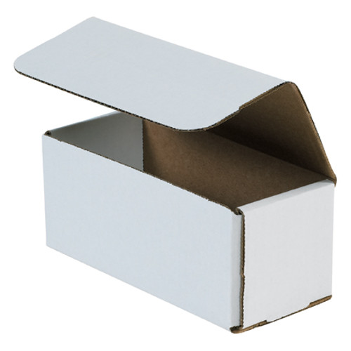 7 x 3 x 3" White Corrugated Mailers (Bundle of 50)