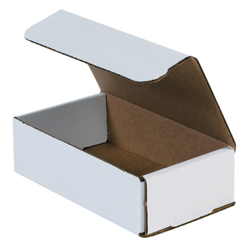 7 x 4 x 2" White Corrugated Mailers (Bundle of 50)