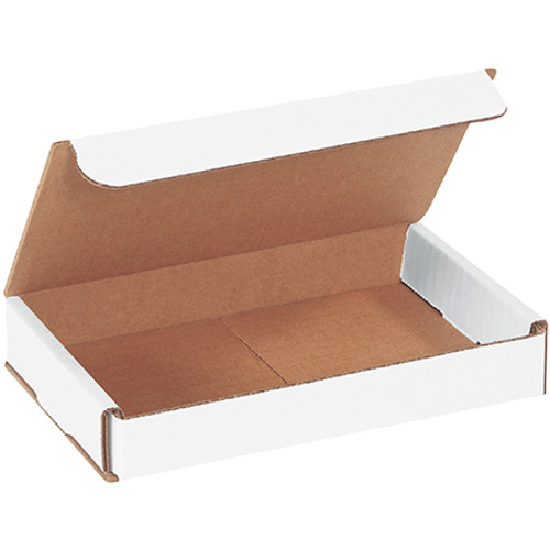 7 x 5 x 1" White Corrugated Mailers (Bundle of 50)