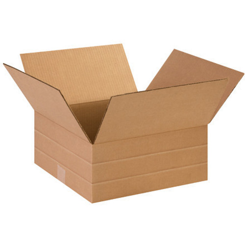 14 x 14 x 6" Multi-Depth Corrugated Boxes (Bundle of 25)