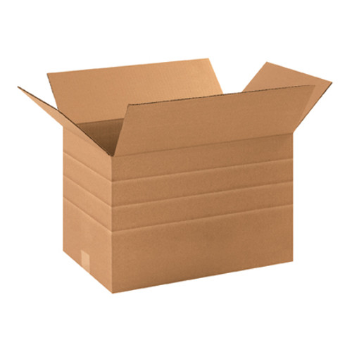 17 1/4 x 11 1/2 x 11" Multi-Depth Corrugated Boxes (Bundle of 25)