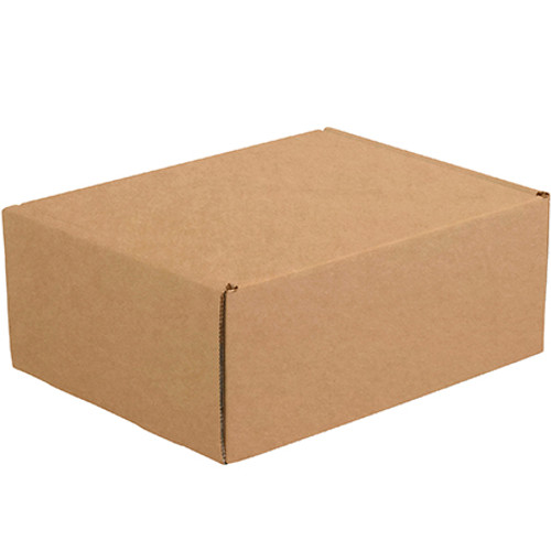 11 1/8 x 8 3/4 x 4" Kraft Deluxe Literature Mailer (Bundle of 50)