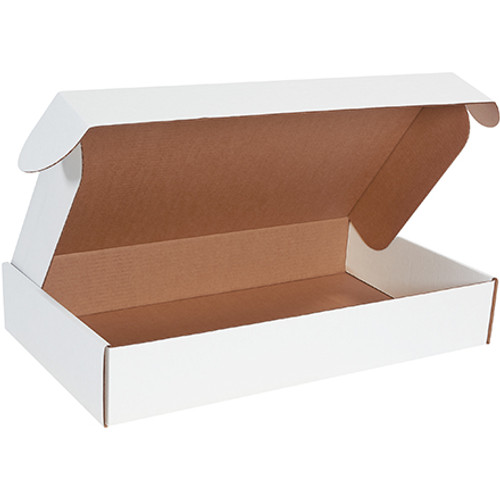 24 x 14 x 4" White Deluxe Literature Mailers (Bundle of 25)