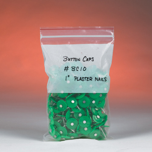 3 x 5" - 2 Mil Minigrip White Block Reclosable Poly Bags (Case of 1000)