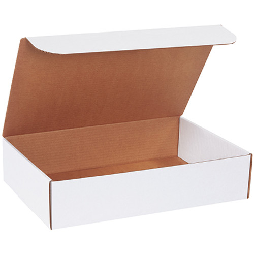 17 1/4 x 11 1/4 x 4" White Literature Mailers (Bundle of 25)