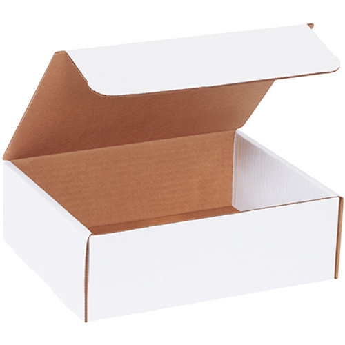 9 x 7 1/2 x 3" White Literature Mailers (Bundle of 50)