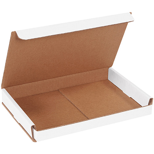 9 x 6 x 1" White Corrugated Mailers (Bundle of 50)