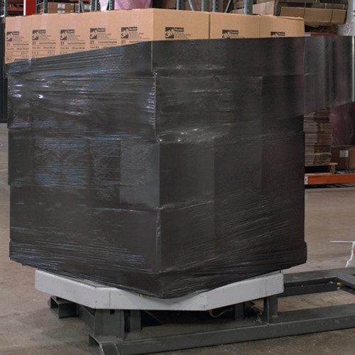 20" x 80 Gauge x 5000' Black Blown Machine Stretch Film (Roll of 5000)