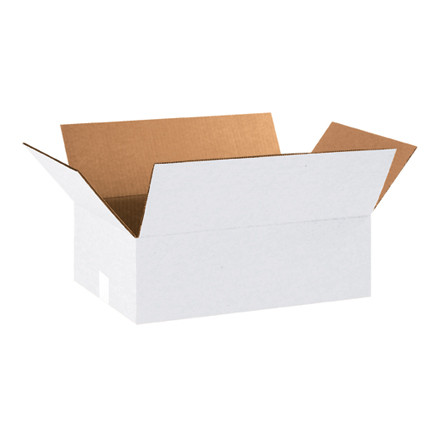 18 x 12 x 6" White Corrugated Boxes (Bundle of 25)