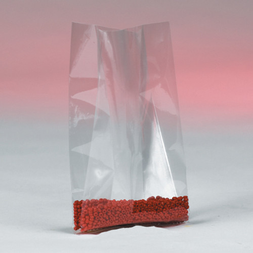 8 x 4 x 18" - 4 Mil Gusseted Poly Bags (Case of 500)