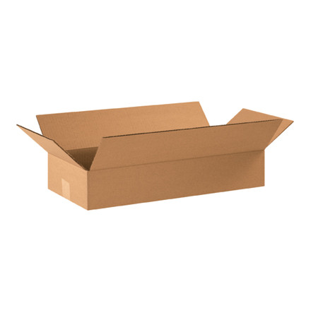 22 x 10 x 4" Flat Corrugated Boxes (Bundle of 25)