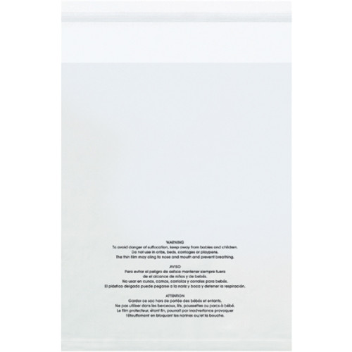 16 x 20" - 1.5 Mil Resealable Suffocation Warning Poly Bags (Case of 500)