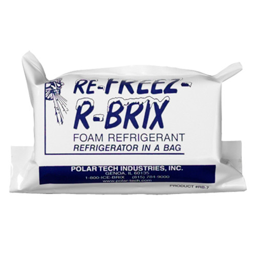 4 x 2 1/4 x 1 1/2" Re-Freez-R-Brix Cold Bricks (Case of 48)