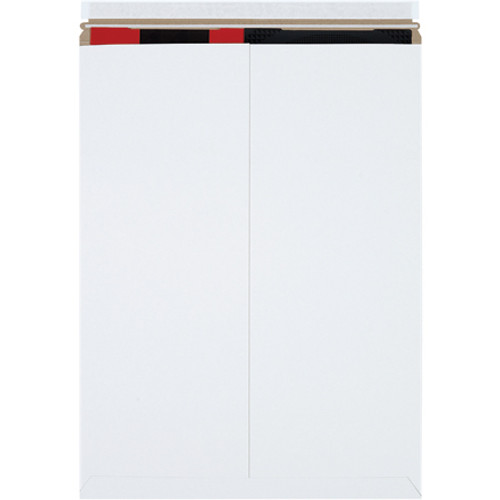 18 x 24" White Self-Seal Stayflats Plus Mailers (Case of 50)