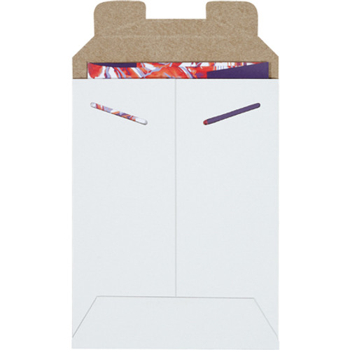 6 x 8" White Stayflats Mailers (Case of 100)