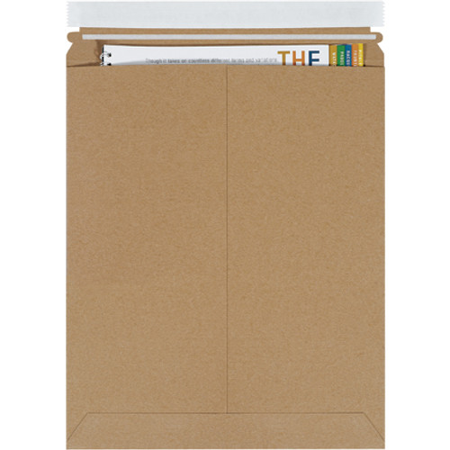 11 x 13 1/2" Kraft Self-Seal Stayflats Plus Mailers (Case of 100)