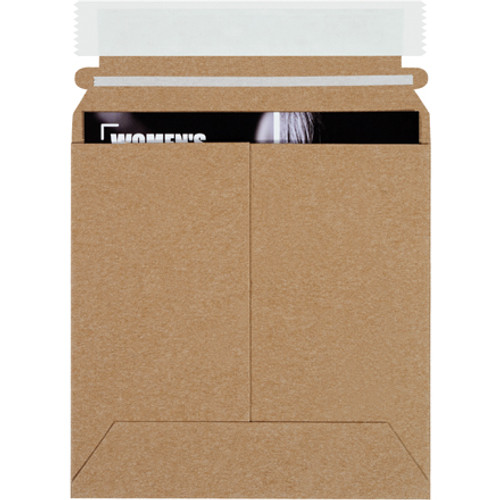 6 x 6" Kraft Self-Seal Stayflats Plus Mailers (Case of 200)