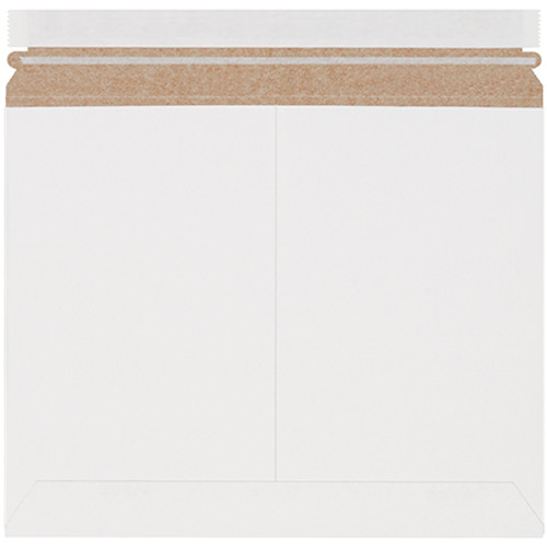 12 1/4 x 9 3/4" White Stayflats Lite Mailers (Case of 200)