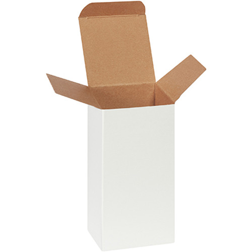 3 x 3 x 6" White Reverse Tuck Folding Cartons (Case of 250)